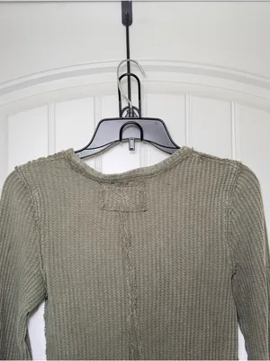 Free People We The Free XS Sage Green‎ Granola Girl Top 90s Grunge Fairy Grunge thumbnail 5