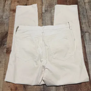J. Crew Factory Women's Cream Corduroy Straight Leg Pants Sz 29 Classic Preppy thumbnail 6