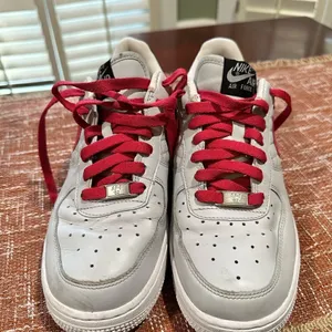 Vintage Nike Air Force 1 Quilted Pink Sneakers Size 8 thumbnail 2
