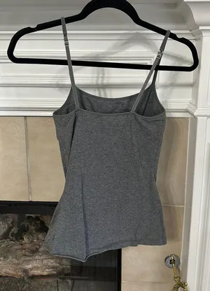 Express Stretch Gray Cami/Tank Top thumbnail 2