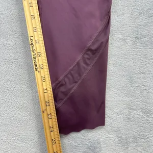Lululemon Wunder Train High Rise Crop 21'' Women 10 Purple Culf Mesh Scallop Hem thumbnail 11