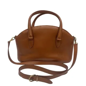 Vintage 90s Coach Madison Savoy Zip Satchel Bag Brown Leather Crossbody 4408 thumbnail 1