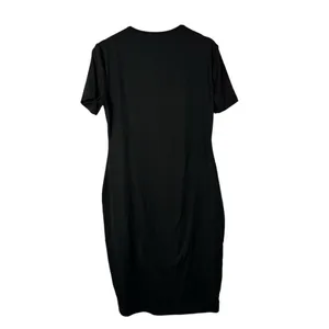 Boutique Black Short Sleeve Bodycon Fitted Mini Dress‎ XL thumbnail 2