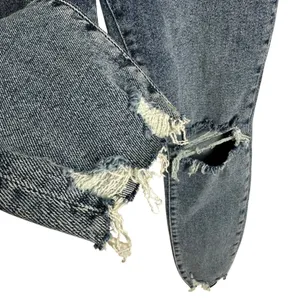 Good American Good Waist Good Crop Jeans Distressed Medium Wash Size 6 thumbnail 8