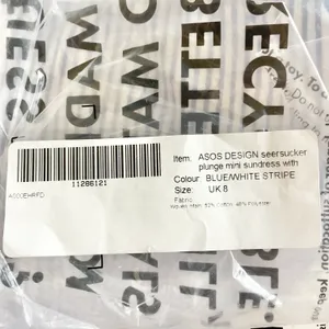 New ASOS Seersucker Plunge V-Neck Tie Waist Mini Sundress Blue White Size 4 thumbnail 18