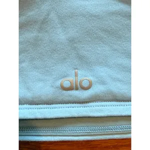 Alo Yoga Pixie Bra One‎ Shoulder Light Blue Skies Asymmetrical Sports Bra Size L thumbnail 6
