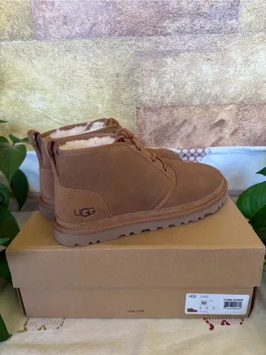 NEW UGG Women’s Neumel Suede Wool Lace-Up Chestnut Ankle Chukka Boots, Size 10 thumbnail 7