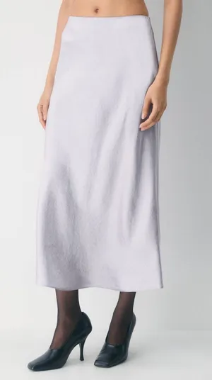 Babaton Aritzia Slip Satin Maxi Skirt Limited Edition swoon lavender 10 thumbnail 1