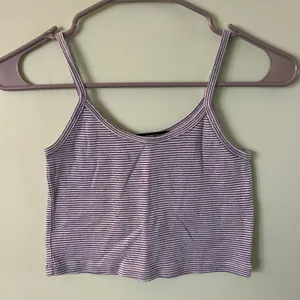 Brandy Melville Blue White Striped Skylar Cami Tank Top thumbnail 1