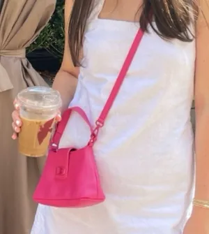 Forever 21 hot pink crossbody mini purse thumbnail 1