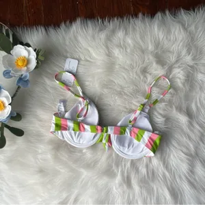 Stripe Underwire Bikini Top Size M NWT by Dippin’ Daisy thumbnail 3