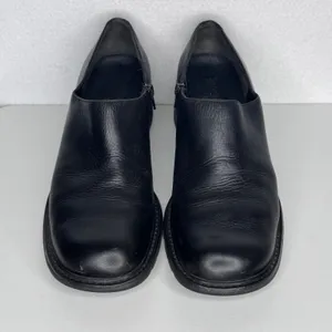 Y2K Timberland Smart Comfort System Black Leather Heeled Shoes Sz 8M thumbnail 4