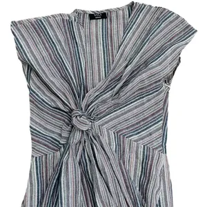 COPY - Vici Striped Twist Front Midi Dress Size Medium thumbnail 4