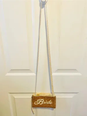 Bride Crossbody Bag in Gold sequins thumbnail 2