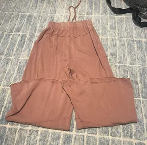 Boutique Flowy Pants Tan thumbnail 2