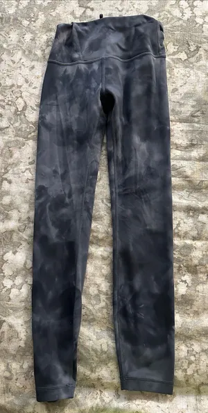Lululemon Wunder Train High-Rise Tight in Thread Dye Rover Black - size 4 thumbnail 1