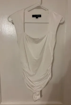 Loft White Bodysuit thumbnail 1