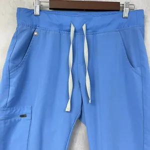 FIGS Zamora Jogger Scrub‎ Pants Women Medium Blue Stretch Minimal Healthcare thumbnail 2
