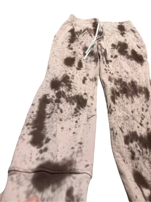 ✨ Lululemon Warm Down Jogger Size 6‎ Pink Brown Marble Dye Soft Lounge Pants ✨ thumbnail 3