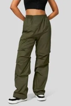 Halara Mid Rise Side Pocket Ruched Straight Leg Casual Cotton Pants thumbnail 1