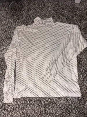 Women's Cream Polka Dot Turtleneck Long Sleeve thumbnail 2