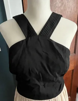 Beautiful Black & Cream Maxi Dress 🖤 thumbnail 2