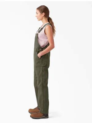 NWT Overalls Dickies Relaxed Fit Bib Overalls, FB206 Rinsed Moss Green 2XL thumbnail 5