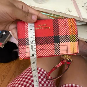 Kate Spade New York Morgan Museum Plaid Card Case Wristlet New With‎ Tags thumbnail 5