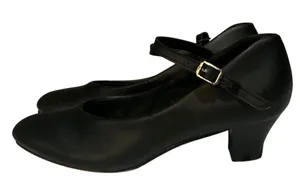 Theatricals Footwear T3100 Black Character Dance Shoes Mary Jane 7.0W 1.5" Heel thumbnail 1