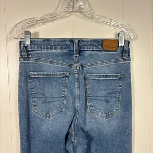 American Eagle Next Level Stretch Crossover Waist Curvy Super High Rise Flare 4S thumbnail 6