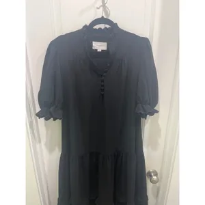 Tuckernuck Pomander Place Black Selena High Neck Maxi Dress Sz M thumbnail 3