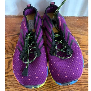 Sport.D Women Purple Water Shoes Aqua Socks Beach Swim BM096 Size 39 thumbnail 2