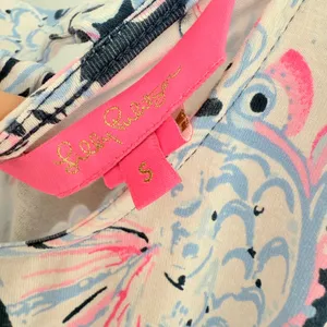 Lilly Pulitzer Dani Ruffle Sleeve Dress Size S It's for‎ shore thumbnail 4