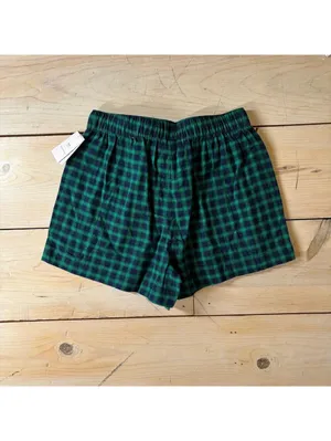 Auden NWT Women's Green Plaid Flannel Pajama Shorts Size XS thumbnail 8