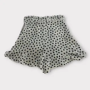 Zara Black and White Polka Dot Ruffle Skort thumbnail 4