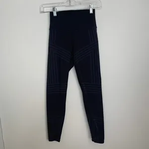 Alo Leggings Grey Black Womens High Rise XS thumbnail 2