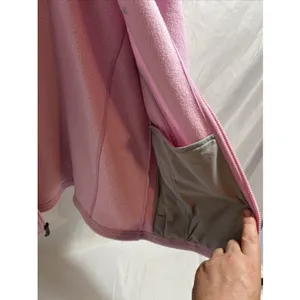 Jansport Pink Fleece Zippered Sweatshirt Jacket Women's Large Pockets thumbnail 14