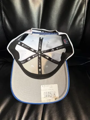 Indianapolis Colts New Era 9FORTY Sideline Stretch Snap -White & Royal Hat (NWT) thumbnail 5