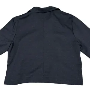 JM Collection Black Cropped Long Sleeve Blazer Jacket Size XL thumbnail 5