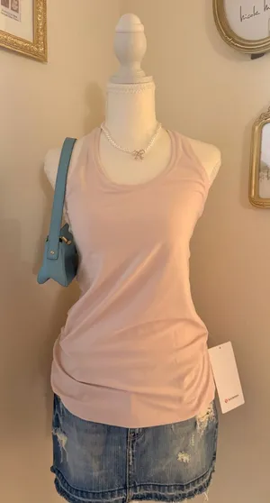 lululemon athletica Women's Blush Pink Scoop Neck Tank thumbnail 1