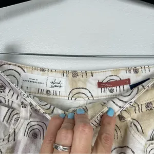 ANTHROPOLOGIE‎ Hannah Leathers Rainbow Shorts Sz 27 thumbnail 4