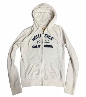 Y2K Hollister Graphic Zip Up Hoodie Size Large thumbnail 1