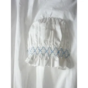 Tuckernuck | NWT Susannah Smocked Mini Dress White Blue | Sz XS thumbnail 4