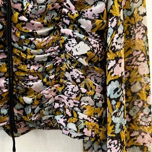 Free People Mabel Printed Blouse in Black Combo Size Small‎ Floral thumbnail 7
