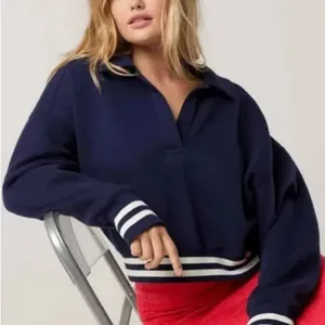 OFFLINE By Aerie Cloud Fleece Polo Sweatshirt Size Small thumbnail 1
