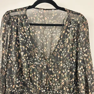 Baltic Born Huxley Tiered Button Up Fit & Flare Dress Black Floral Size XL NWOT thumbnail 6