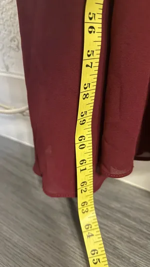 miusol burgundy lace maxi dress size xl - formal evening gown with train (minor flaw) thumbnail 5