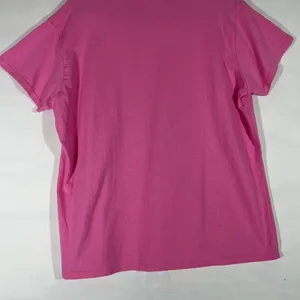 Azalea Sitting‎ Kitty Women Printed Tee Short Sleeve Causal Cotton Pink L thumbnail 3