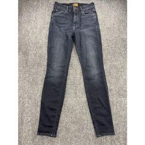 MOTHER High Waisted Looker Jeans Womens 27 Dark Wash Skinny Stretch Designer thumbnail 2