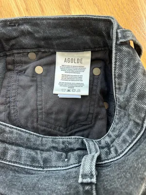 AGOLDE Vintage‎ High Rise Bootcut Jeans Technique Faded Black Gray Size 24 thumbnail 8